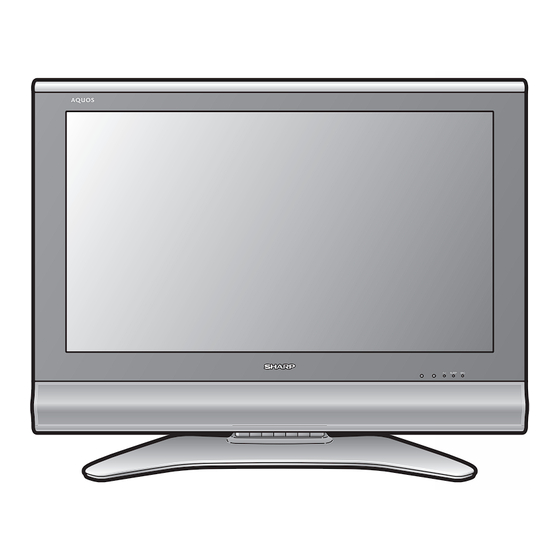 Sharp LC-26P70E Bedienungsanleitung