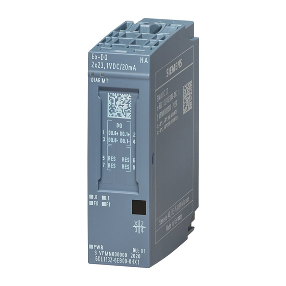Siemens 6DL1132-6EB00-0HX1 Gerätehandbuch