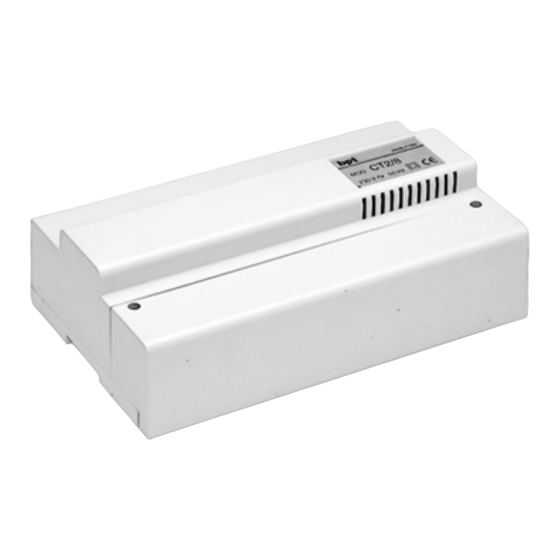 Bpt CT1/6U Bedienungsanleitung