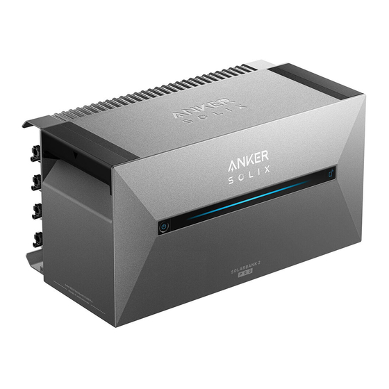 Anker SOLIX Solarbank 2 E1600 Pro Benutzerhandbuch