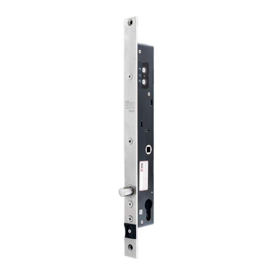 ISEO Zero1 Thesis 2.0 Standard Latchbolt Installationsanleitung