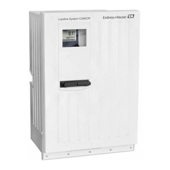 Endress+Hauser Liquiline System CA80CR Betriebsanleitung