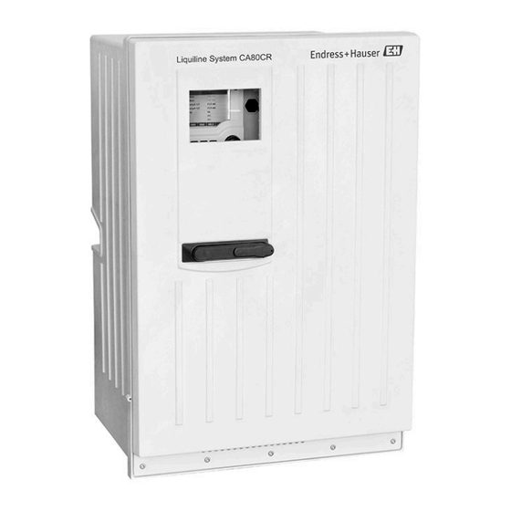 Endress+Hauser Liquiline System CA80CR Technische Information