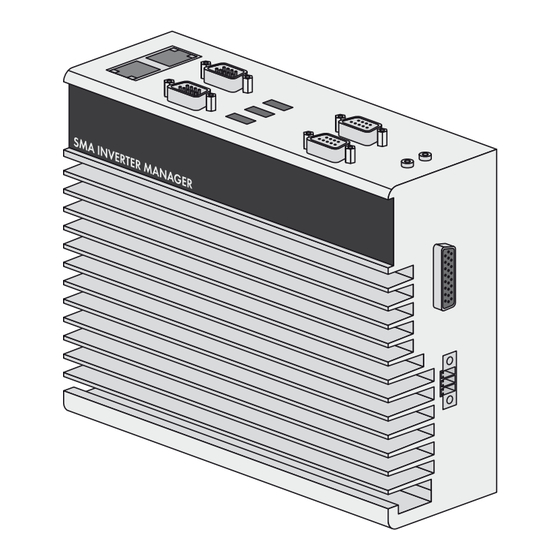 SMA INVERTER MANAGER Installationsanleitung
