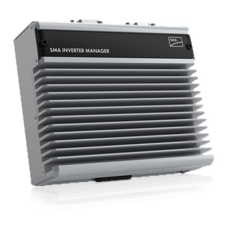 SMA INVERTER MANAGER Installationsanleitung