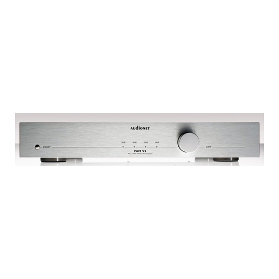 Audionet PAM V2 Bedienungsanleitung