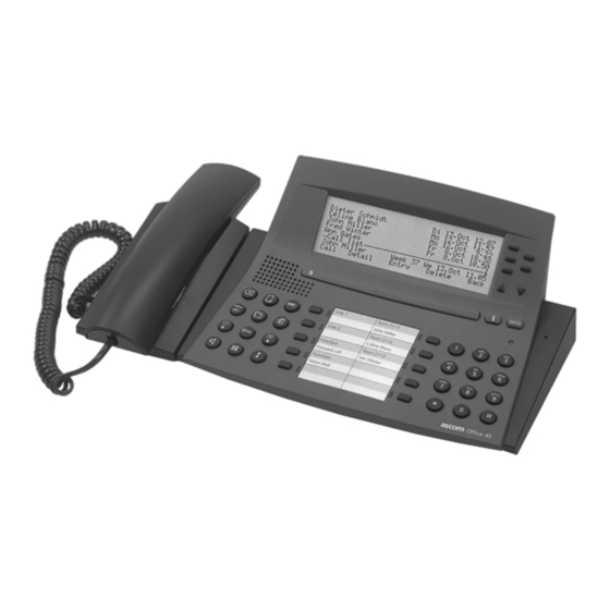 ASCOM Ascotel Office 45 Bedienungsanleitung