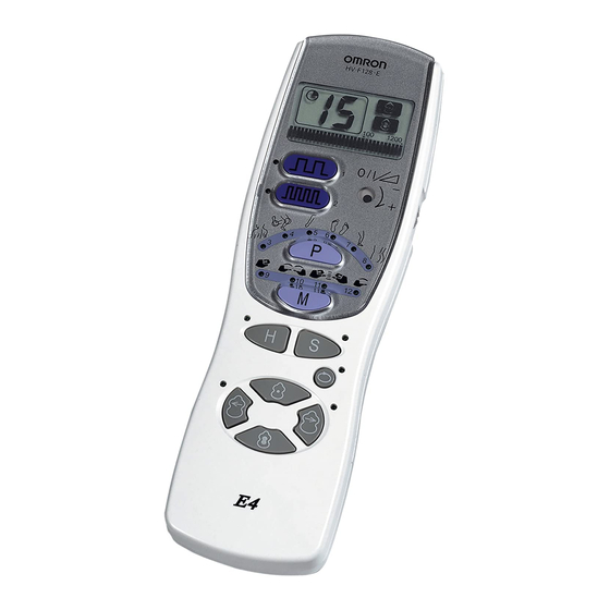 Omron E4 Gebrauchsanweisung