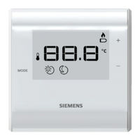 Siemens RDD50.1 Bedienungsanleitung