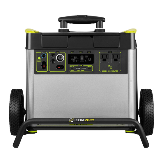GOAL ZERO Yeti 3000 LITHIUM Bedienungsanleitungen