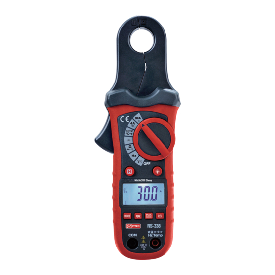 RS Pro RS-338 Bedienungsanleitung