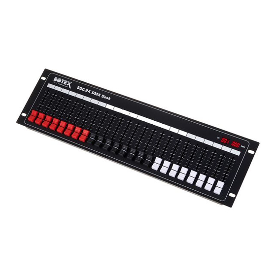 thomann Botex SDC-24 DMX Desk Bedienungsanleitung