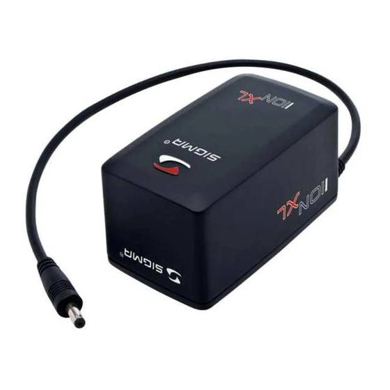 SIGMA SPORT IION plus Bedienungsanleitung