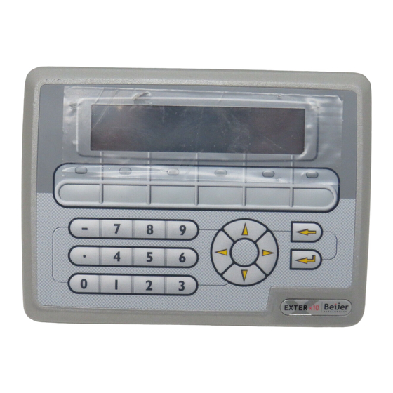 Beijer Electronics EXTER K10m Installationshandbuch