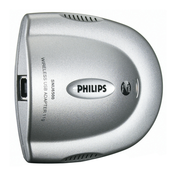Philips SNU6500 Benutzerhandbuch