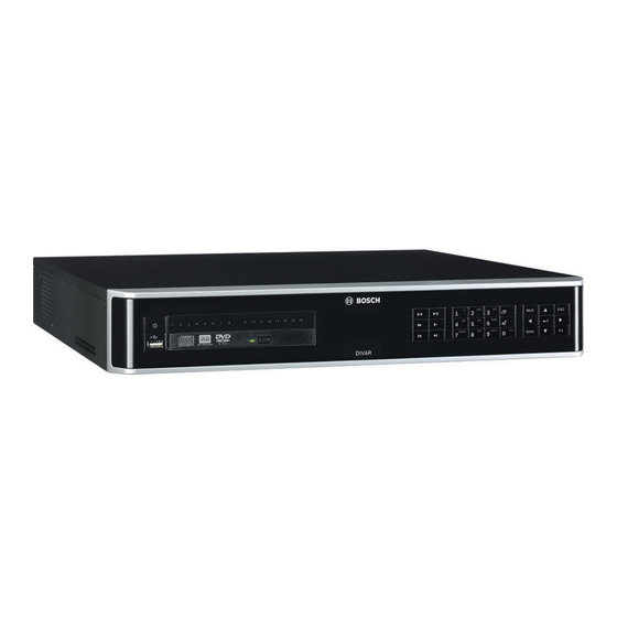 Bosch DIVAR network 5000 Kurzanleitung