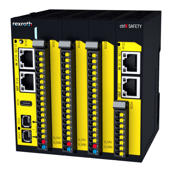 Bosch Rexroth ctrlX SAFETY-Serie Handbücher