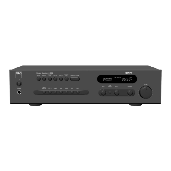 NAD C730 Bedienungsanleitung