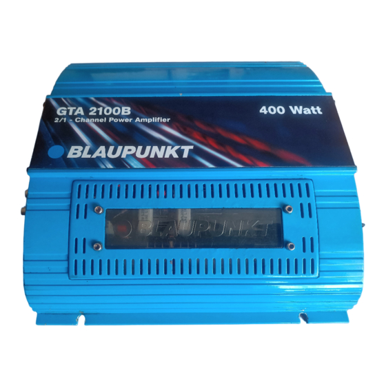 Blaupunkt GTA 2100B Bedienungsanleitung