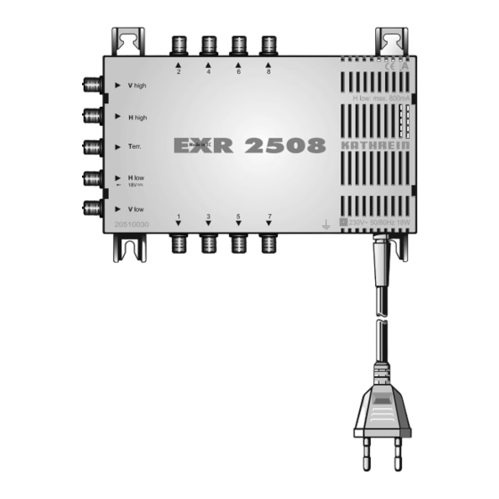 Kathrein EXR 2508 20510030 Handbuch