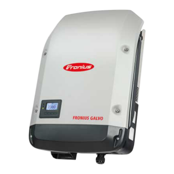 Fronius Galvo Installationsanleitung
