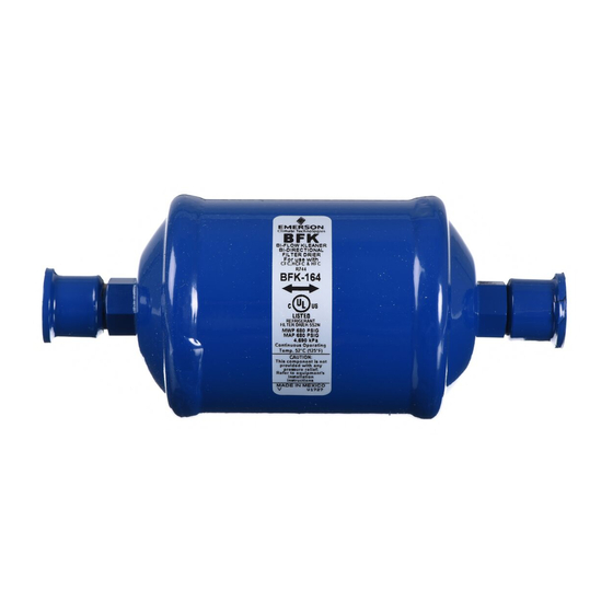 Emerson Alco Controls BFK FLR Serie Betriebsanleitung
