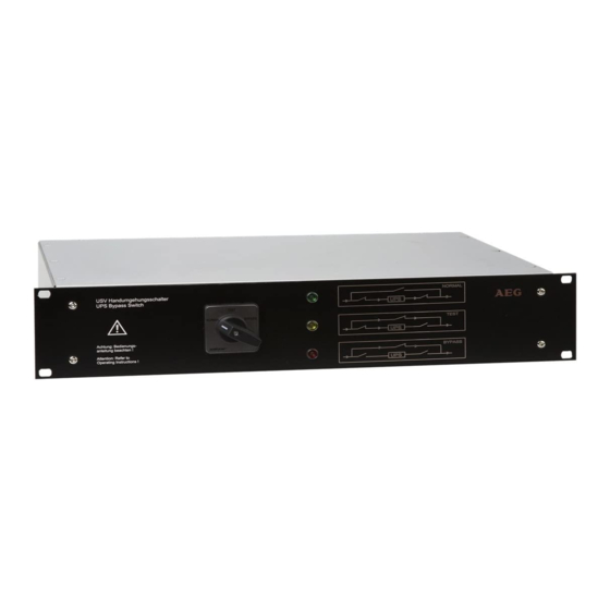 AEG MBS 6000 Betriebsanleitung