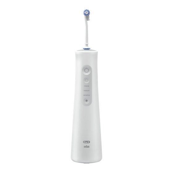 Braun Oral-B AQUACARE WATER FLOSSER Bedienungsanleitung