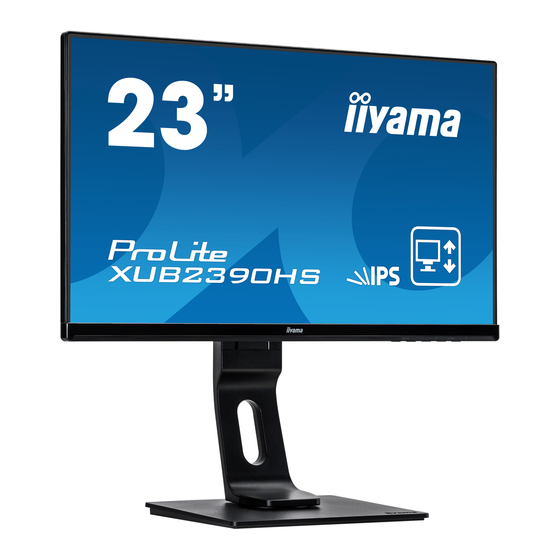 iiyama ProLite XUB2390HS Bedienungsanleitung