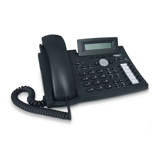 Snom 320 Kurzanleitung