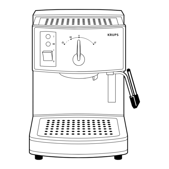 Krups Espresso Novo Plus FNC1 Bedienungsanleitung