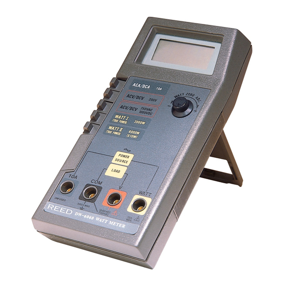 Reed DW-6060 Bedienungsanleitung