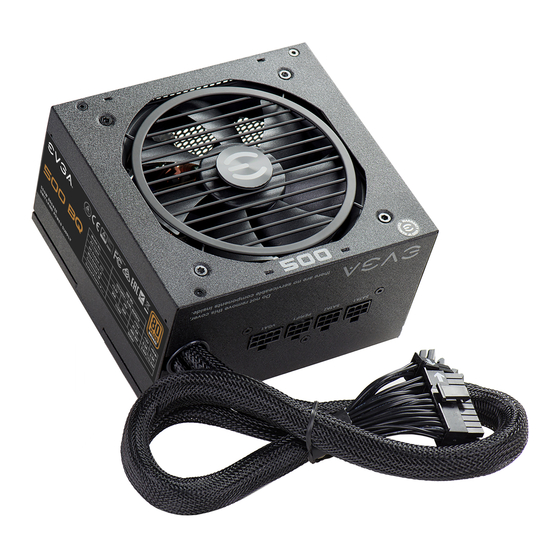 EVGA BQ 80 PLUS BRONZE Bedienungsanleitung