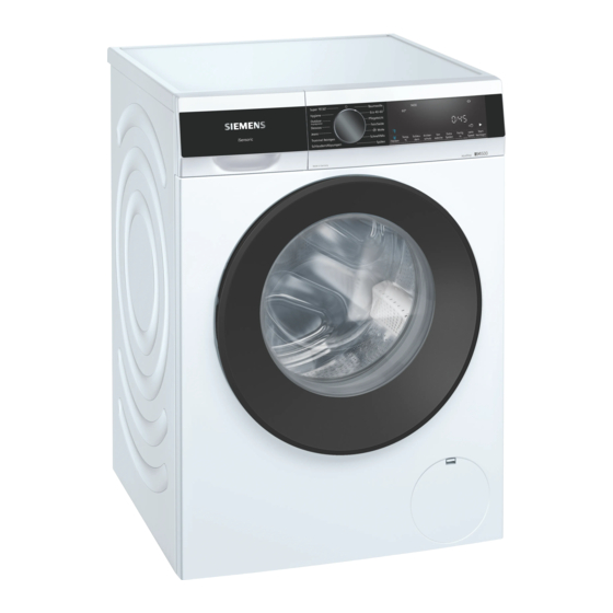 Siemens WG44G2M7EX Gebrauchs- Und Montageanleitung
