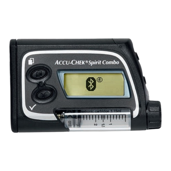 Accu-Chek Spirit Combo Insulinpumpe Gebrauchsanweisung