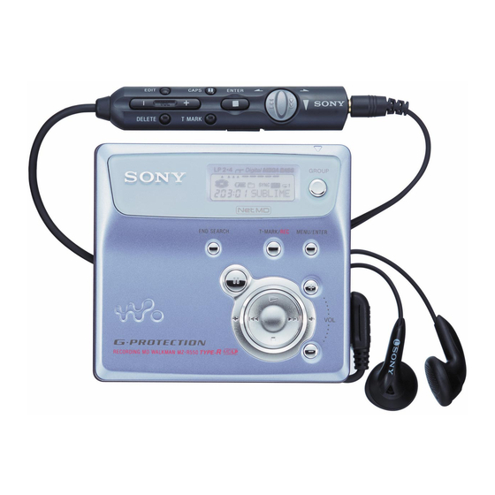 Sony MZ-N505 Handbücher