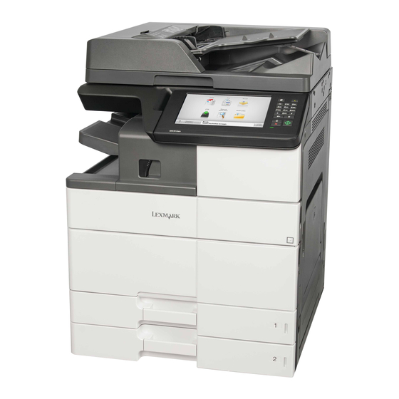 Lexmark XM9100 Series Benutzerhandbuch