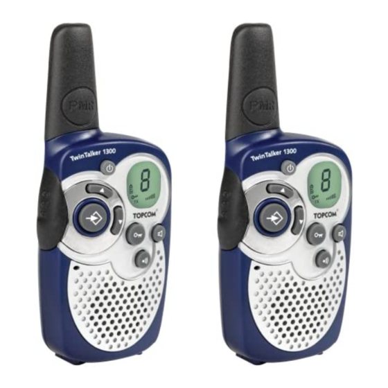 Topcom Twintalker 1300 DUO COMBI PACK Bedienungsanleitung