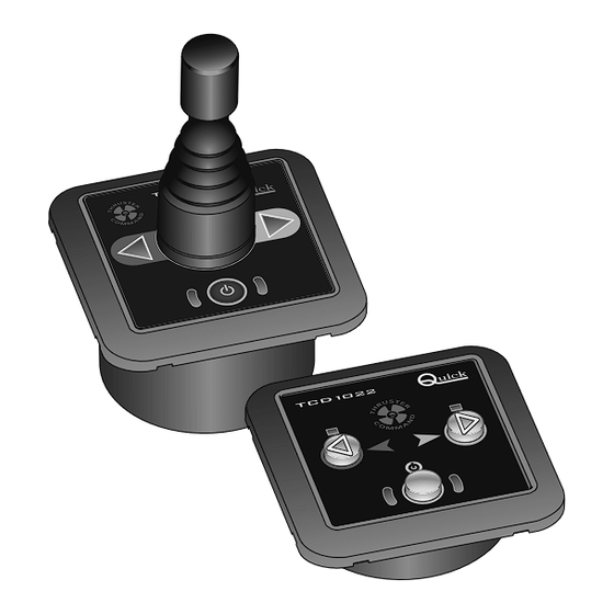 Quick THRUSTER COMMAND TCD 1022 D Installations- Und Benutzerhandbuch