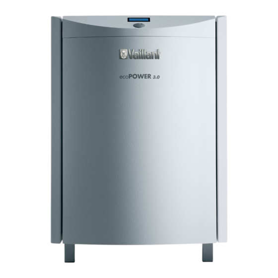 Vaillant ecoPOWER 3.0 Installationsanleitung Für Den Fachinstallateur