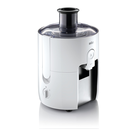 Braun PurEase Spin Juicer JC301AI Bedienungsanleitung