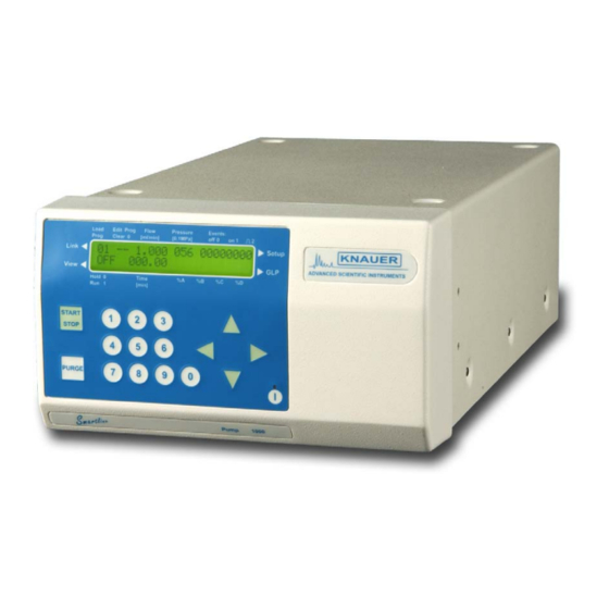 Knauer Smartline Pump 1000 Handbücher