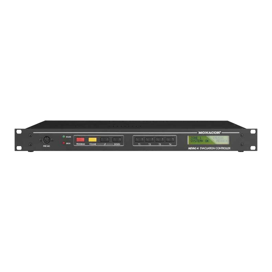 Monacor MEVAC-4 Bedienungsanleitung
