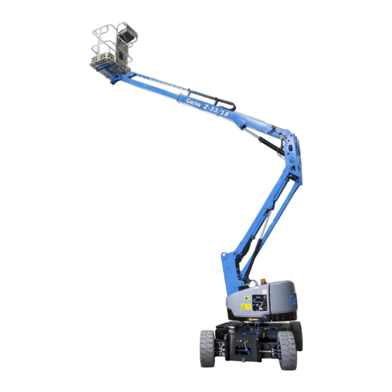Terex Genie Z-33 DC Power Bedienungsanleitung
