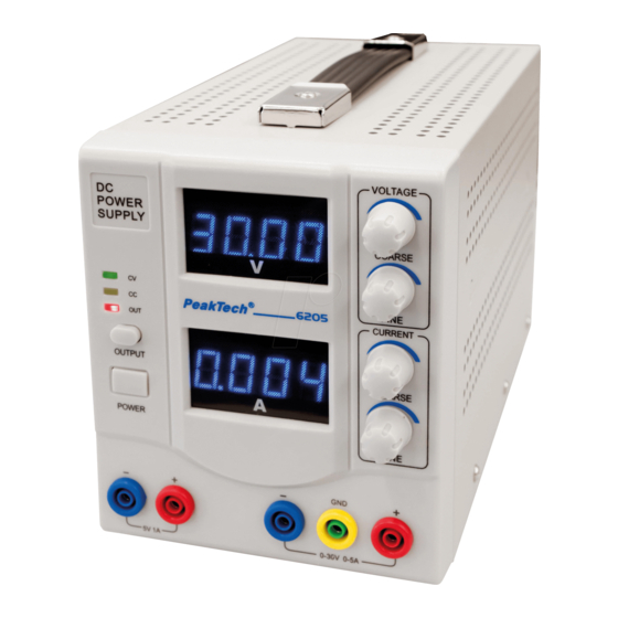 PeakTech 6205 Bedienungsanleitung