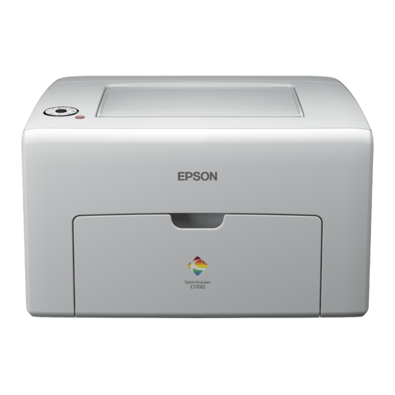 Epson AcuLaser C1700 Serie Installationshandbuch