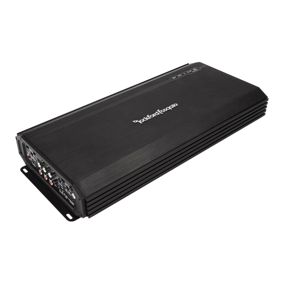 Rockford Fosgate PRIME R600-5 Einbau Und Betrieb