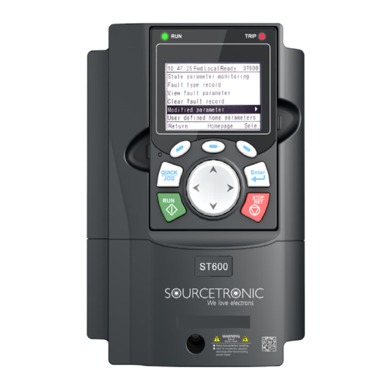 Sourcetronic ST600 Bedienungsanleitung