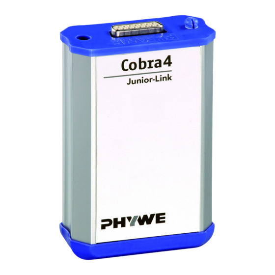 Phywe Cobra4 Junior-Link Betriebsanleitung