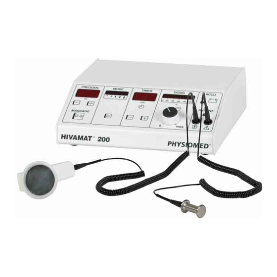 Physiomed Hivamat 200 Gebrauchsanweisung